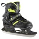 NILS EXTREME NH18191 2IN1 INLINE SKATES BLACK/LIME SIZE. M (34-38) WITH INTERCHANGEABLE HOCKEY SKATES