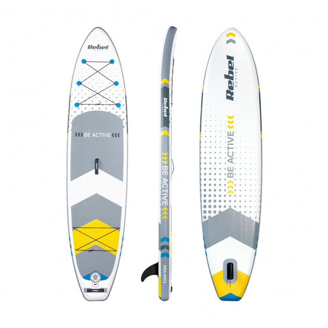 REBEL ACTIVE inflatable SUP board, 350x81x15cm, white REBEL ACTIVE inflatable SUP board, 350x81x15cm, white