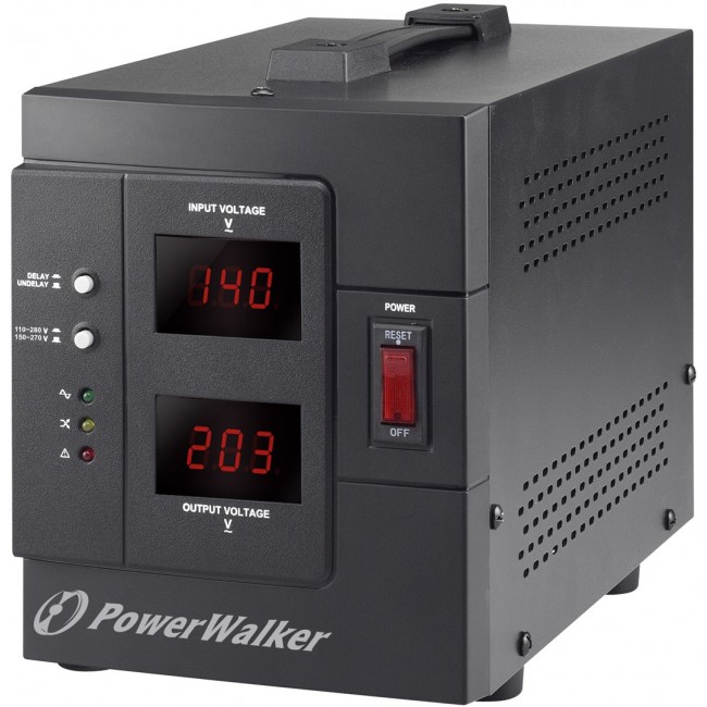 PowerWalker AVR 2000 SIV FR voltage regulator 2 AC outlet(s) 110 - 280 V Black