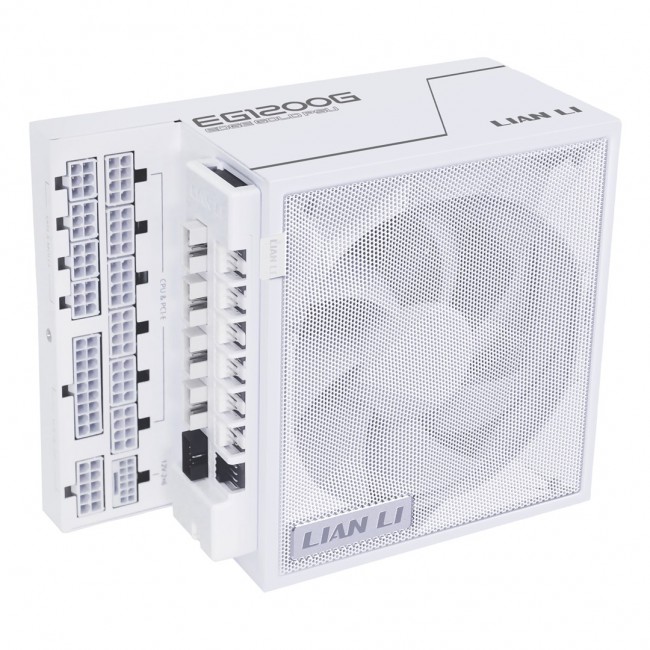 Lian Li EDGE GOLD 1200 80 PLUS Gold Netzteil, PCIe 5.1, ATX 3.1 - 1.200 Watt, wei , inkl. USB-Hub