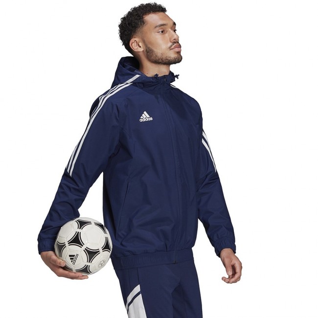adidas Men's Condivo 22 All-Weather Jacket navy blue HA6266