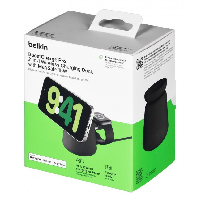 Belkin WIZ020VFH36 mobile device charger Headset, Smartphone, Smartwatch Charcoal USB Wireless charging Fast charging Indoor Belkin WIZ020VFH36 mobile device charger Headset, Smartphone, Smartwatch Charcoal USB Wireless charging Fast charging Indoor