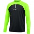 Nike NK Dri-FIT Academy Drill Top K Black-Green DH9230 010 S Men's Sweatshirt