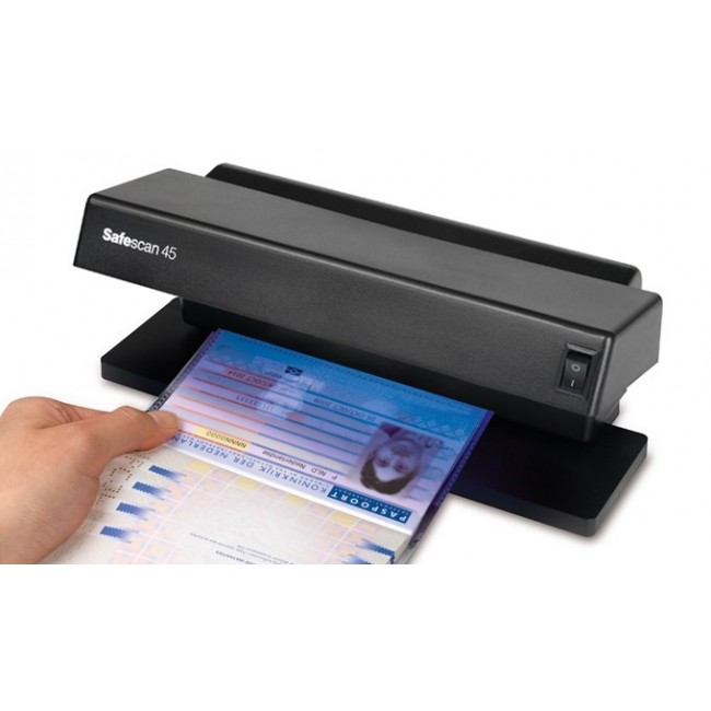 Safescan SAF45 counterfeit bill detector Black Safescan SAF45 counterfeit bill detector Black