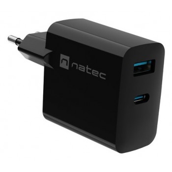 NATEC NUC-2143 mobile device charger Universal Black AC Fast charging Indoor
