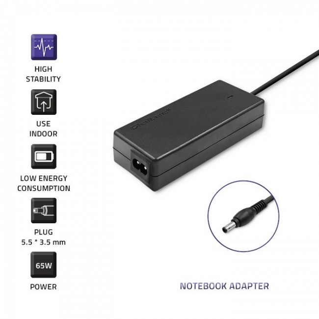 Qoltec 50015.60W Power adapter for Samsung | 60W | 19V | 3.15A | 5.5*3.5+pin | +power cable Qoltec 50015.60W Power adapter for Samsung | 60W | 19V | 3.15A | 5.5*3.5+pin | +power cable