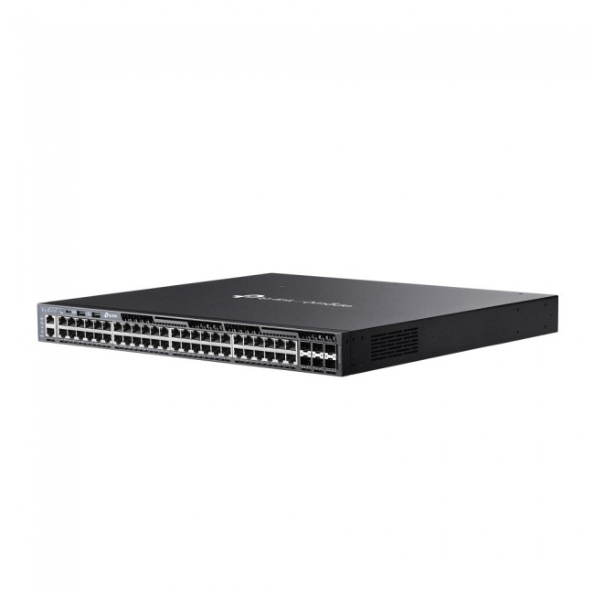 TP-Link Omada 48-Port Gigabit Stackable L3 Managed PoE+ Switch with 6 10G Slots TP-Link Omada 48-Port Gigabit Stackable L3 Managed PoE+ Switch with 6 10G Slots