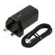 iBOX C-65 Black, GaN 65W universal charger UK plug iBOX C-65 Black, GaN 65W universal charger UK plug