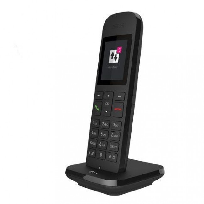 Telekom Speedphone 12 schwarz Mobilteil/Ladeschale IP phone Black TFT Telekom Speedphone 12 schwarz Mobilteil/Ladeschale IP phone Black TFT