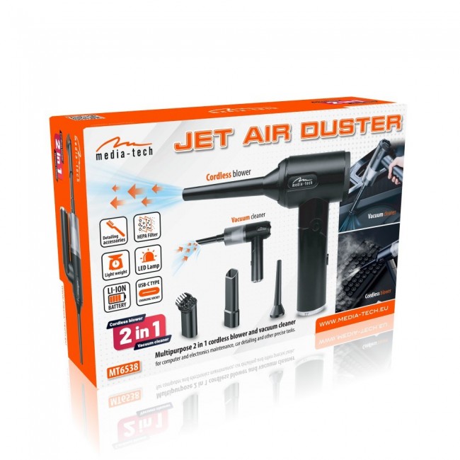 Wireless 2-in-1 air blower JET AIR DUSTER MT6538 Wireless 2-in-1 air blower JET AIR DUSTER MT6538