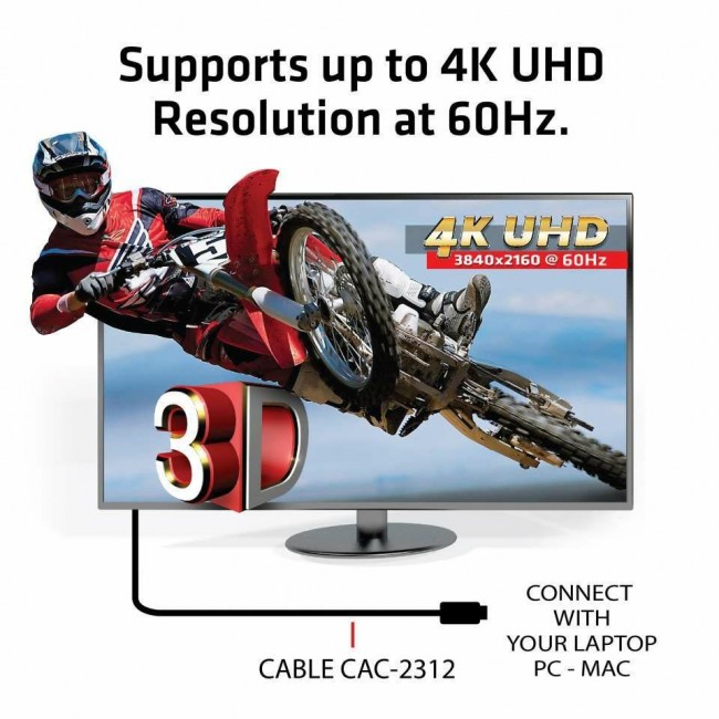 CLUB3D HDMI 2.0 4K60Hz UHD Cable 5m/16.4ft CLUB3D HDMI 2.0 4K60Hz UHD Cable 5m/16.4ft