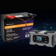 Qoltec 52493 Charger 12V 10A | Rectifier with repair function for AGM GEL LiFePO4 battery | LCD