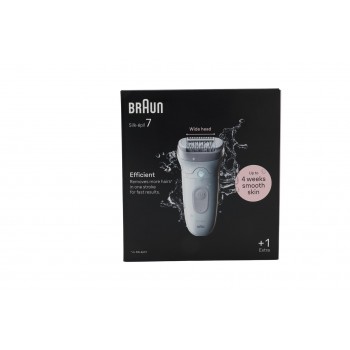 Braun 7-011 Silk-?pil 7 Wet&Dry-Epilierer, wei?/silber