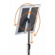 Durable 479823 sign holder/information stand A4 Aluminium, Plastic, Steel Silver