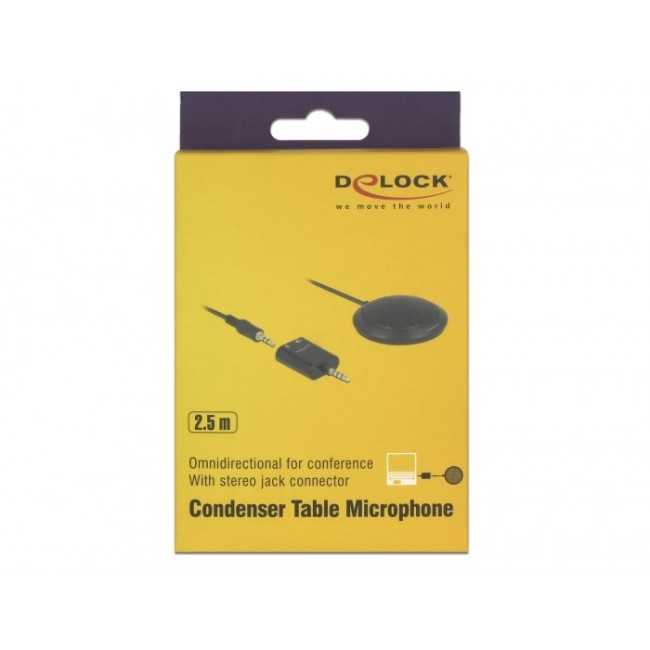 DeLOCK 65873 microphone Black Table microphone