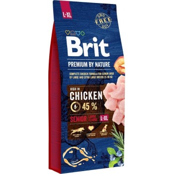 BRIT Premium by Nature Senior Large / Extra Large Chicken - dry dog food - 15 kg