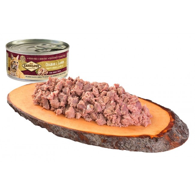 CARNILOVE Cat Chicken & Lamb White Muscle Meat wet food for cats 100 g CARNILOVE Cat Chicken & Lamb White Muscle Meat wet food for cats 100 g
