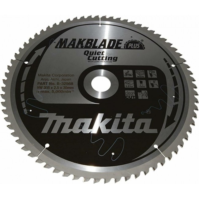 Makita MakBlade Plus circular saw blade 30.5 cm 1 pc(s) Makita MakBlade Plus circular saw blade 30.5 cm 1 pc(s)