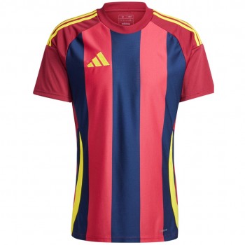 adidas Striped 24 Jersey Burgundy/Navy T-Shirt IW2149 M