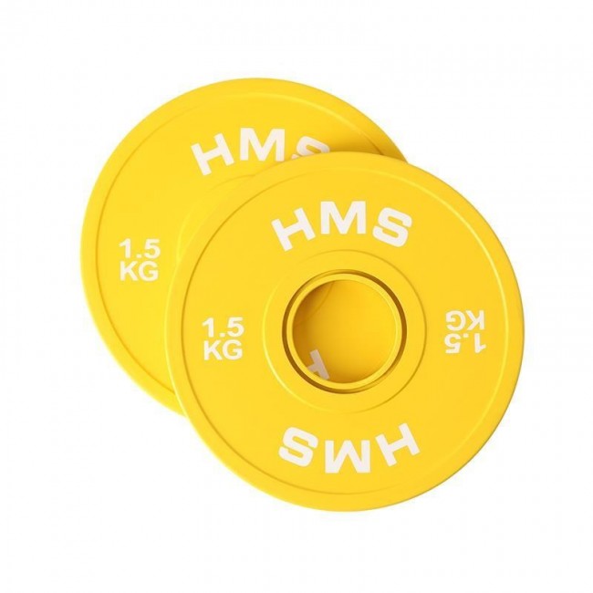 HMS Fitness CBRS15 2 pc(s) Olympic Rubber-coated weight disc HMS Fitness CBRS15 2 pc(s) Olympic Rubber-coated weight disc