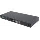 Intellinet 16-Port Gigabit Ethernet PoE+ Switch with 2 SFP Ports, LCD Display, IEEE 802.3at/af Power over Ethernet (PoE+/PoE) Compliant, 370 W, Endspan, 19