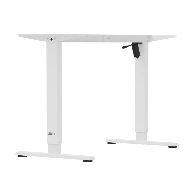 Ergo Office electric adjustable height desk, max height 1160mm, max - 80 kg, without top for standing and sitting work, white, ER-400 W Ergo Office electric adjustable height desk, max height 1160mm, max - 80 kg, without top for standing and sitting work, white, ER-400 W