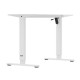 Ergo Office electric adjustable height desk, max height 1160mm, max - 80 kg, without top for standing and sitting work, white, ER-400 W Ergo Office electric adjustable height desk, max height 1160mm, max - 80 kg, without top for standing and sitting work, white, ER-400 W