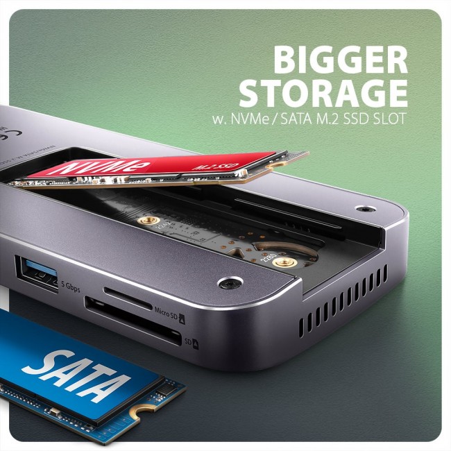 Axagon HMC-12GM2 laptop dock/port replicator Wired USB 3.2 Gen 2 (3.1 Gen 2) Type-C Grey Axagon HMC-12GM2 laptop dock/port replicator Wired USB 3.2 Gen 2 (3.1 Gen 2) Type-C Grey