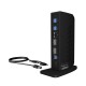 ICY BOX IB-DK2252AC Wired USB 3.2 Gen 1 (3.1 Gen 1) Type-C Black