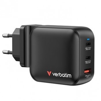 Verbatim GaN Charger 100W Universal Black AC Fast charging Indoor