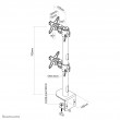 Neomounts FPMA-D960DVBLACKPLUS Monitor arm 17-49