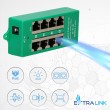 Extralink Gigabit PoE Injector 4 Portowy Active, 4 ports Gigabit 802.3at/af, Mode A