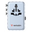 Verbatim Charge 'n' Travel 100W Universal Travel Adapter with retractable cable Blue Verbatim Charge 'n' Travel 100W Universal Travel Adapter with retractable cable Blue