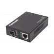 Intellinet 10GBase-T to 10GBase-R Media Converter, 1 x 10 GB SFP+ Slot, 1 x 10GB RJ45 Port
