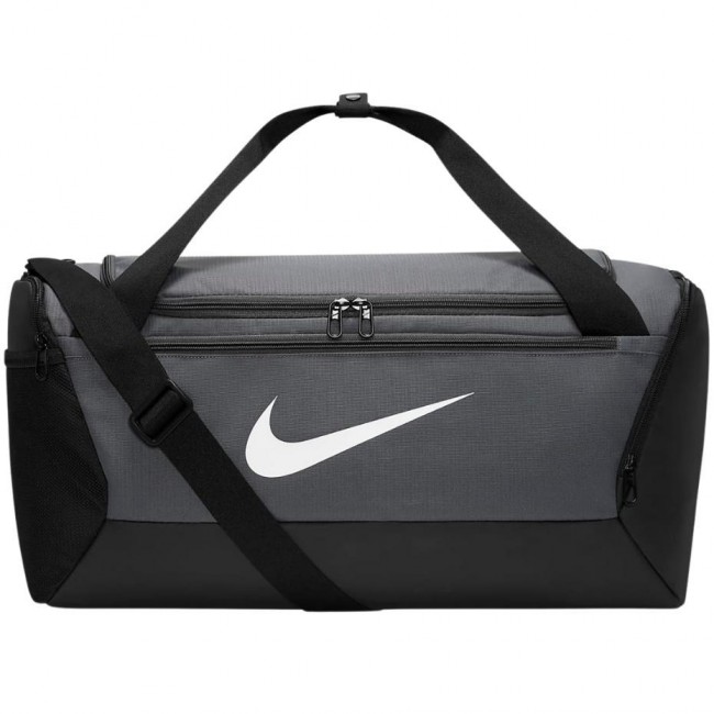 Torba Nike Brasilia Duffel 41 l szaro-czarna DM3976 068 Torba Nike Brasilia Duffel 41 l szaro-czarna DM3976 068