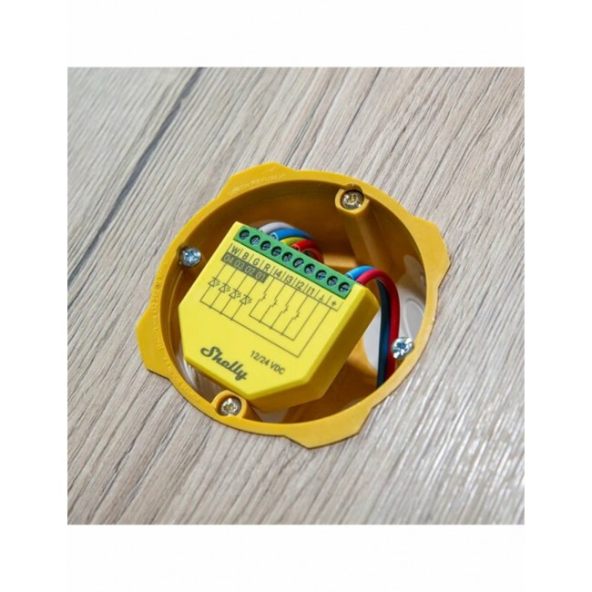 Shelly Plus RGBW PM Wireless Green, Yellow