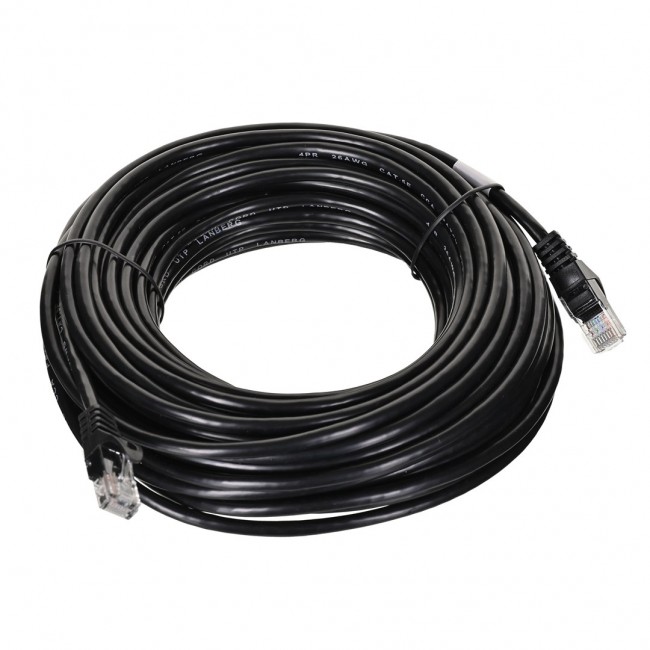 Lanberg patchcord utp cat.5e 15m black pcu5-10cc-1500-bk