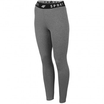 Women's functional leggings 4F medium grey melange H4Z22 SPDF351 24M L