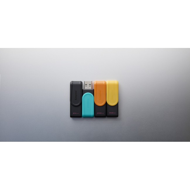 Kingston Technology DataTraveler 128GB Portable USB 3.2 Gen 1 Exodia S (Black/Turquoise) Kingston Technology DataTraveler 128GB Portable USB 3.2 Gen 1 Exodia S (Black/Turquoise)
