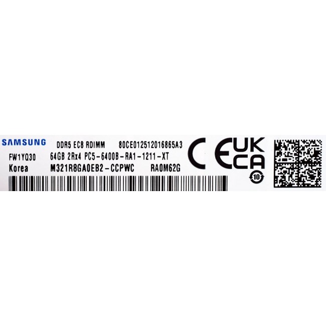 Samsung M321R8GA0EB2-CCP memory module 64 GB 1 x 64 GB DDR5 ECC