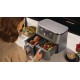 Ninja DZ400EU fryer Double 9.5 L Stand-alone 2470 W Hot air fryer Grey Ninja DZ400EU fryer Double 9.5 L Stand-alone 2470 W Hot air fryer Grey