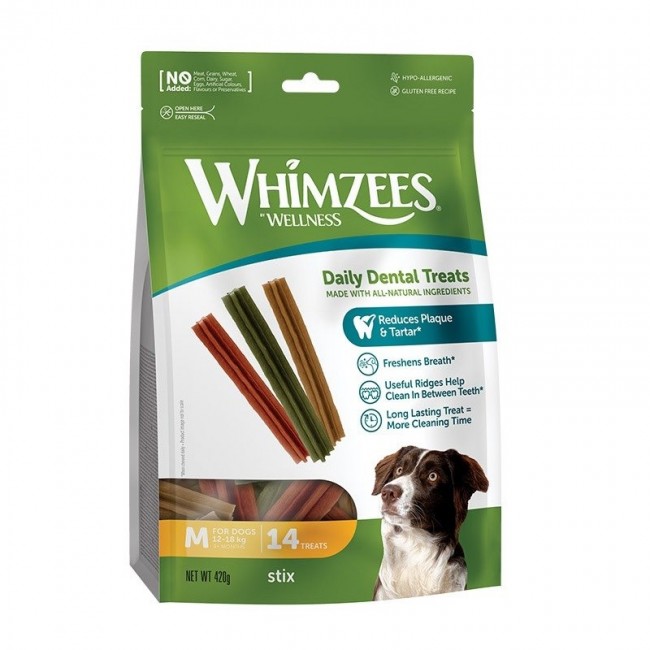 WHIMZEES Stix M - dog treat - 420g
