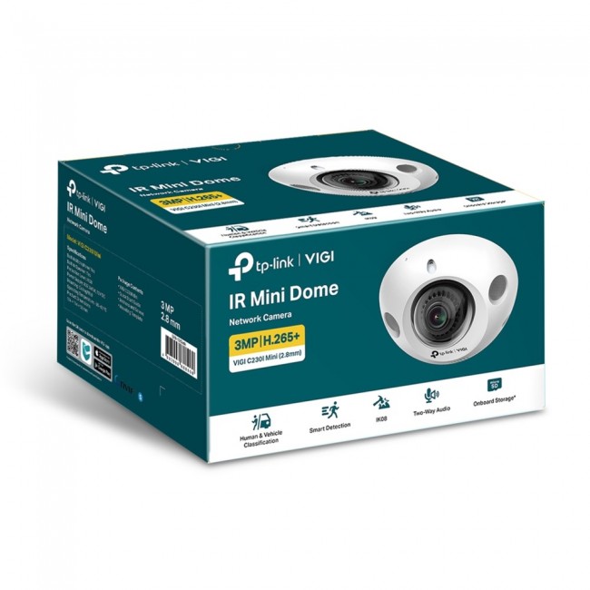 TP-Link VIGI C230I MINI(2.8MM) security camera Dome IP security camera Indoor & outdoor 2304 x 1296 pixels Ceiling TP-Link VIGI C230I MINI(2.8MM) security camera Dome IP security camera Indoor & outdoor 2304 x 1296 pixels Ceiling