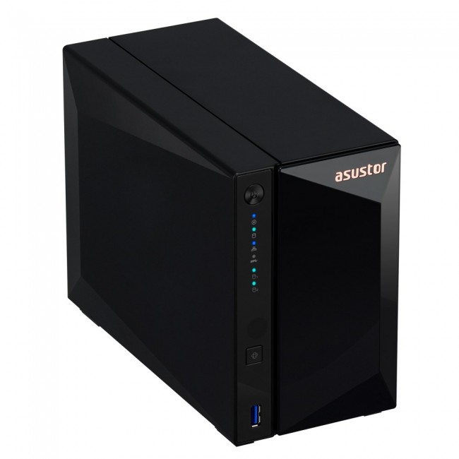 Asustor DRIVESTOR 2 Pro Gen2 AS3302T v2 NAS Realtek RTD1619B 2 GB DDR4 ADM Black