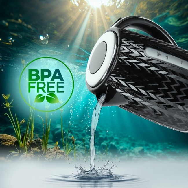 NELO kettle, capacity 1.7 l, power 2000 W, black