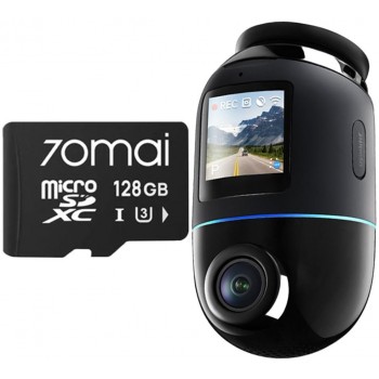 Wideorejestrator 70mai X800 Dash Cam 4K Omni czarny + microSD 70mai 128GB