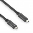 PureLink PI6600-030 USB cable USB4 Gen 2x2 3 m USB C 20 Gbit/s 100 W Black