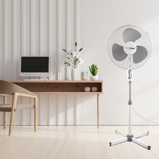 GreenBlue Floor Fan,40W, with 3 levels of airflow, 1.20 m high, 1.5m cable, GB560