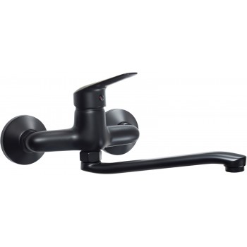 Wall-mounted kitchen faucet