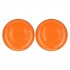 Set of 2 Concerto Arancione Round Platters - Orange, 32 cm